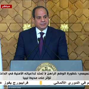 الرئيس المصري يعلن عن مبادرة للحل في ليبيا