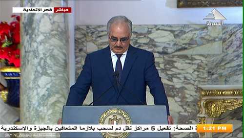 /قائد الجيش الوطني الليبي  المشير خليفة حفتر
