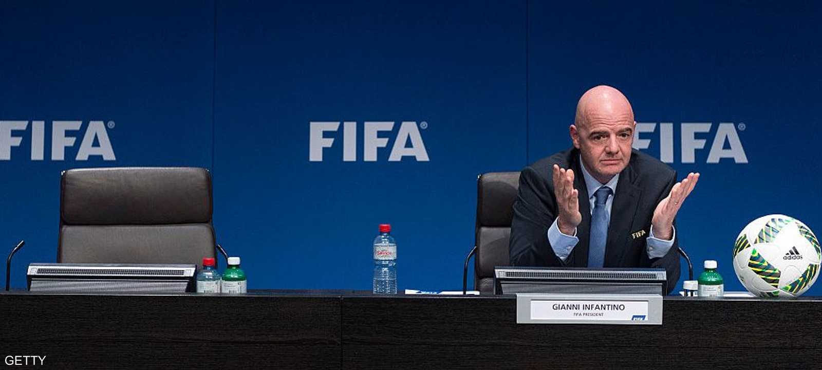 رئيس الاتحاد الدولي لكرة القدم السويسري جاني إنفانتينو