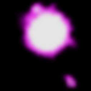 الثقب الأسود كان يتجشأ فقاعات غازية