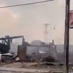 أثار الدمار في مدينة مينابوليس