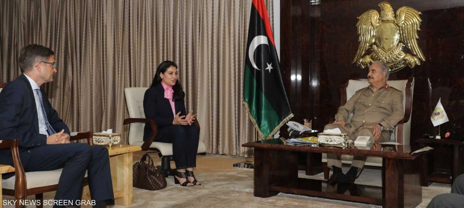 حفتر مع السفير الألماني