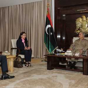 حفتر مع السفير الألماني