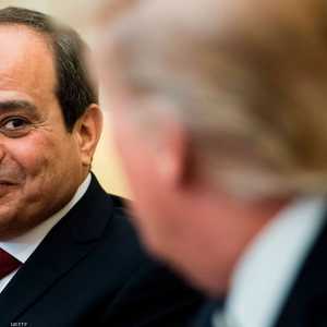 ترامب والسيسي خلال لقاء سابق