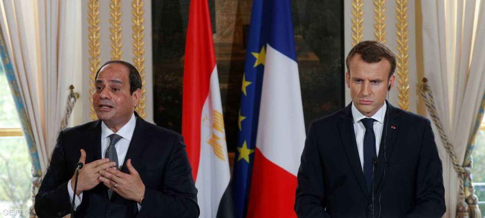 السيسي وماكرون في سابق