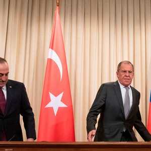 وزيرا خارجية تركيا وروسيا في لقاء سابق