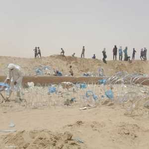 لقطة للسياج الحدودي في المنطقة التي شهدت وقوع الحادث