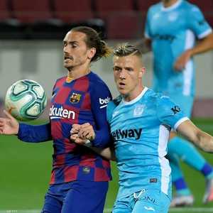 غريزمان في مباراة برشلونة وليغانيس