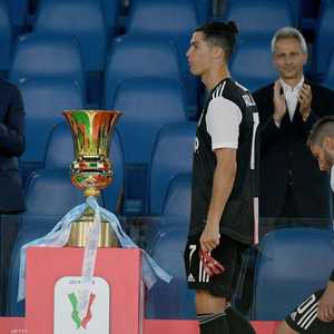 رونالدو بدا مستاء بعد الهزيمة من نابولي