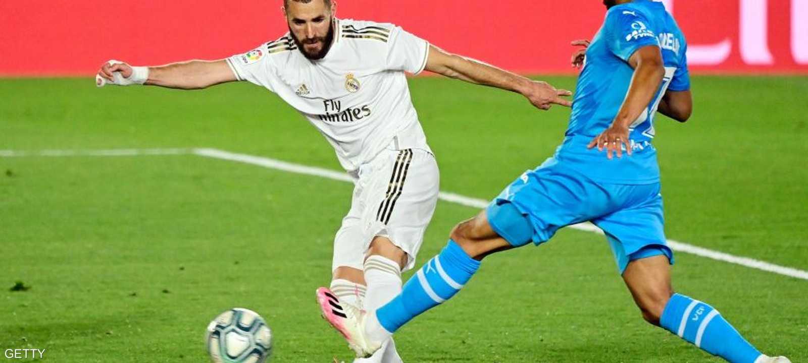 بنزيمة أحرز هدفين لريال مدريد