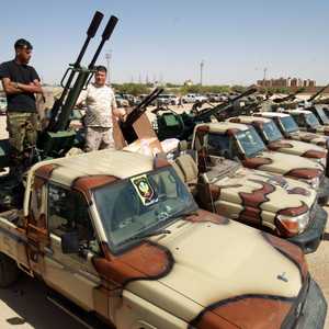 قوة من الجيش الوطني الليبي في لقطة أرشيفية
