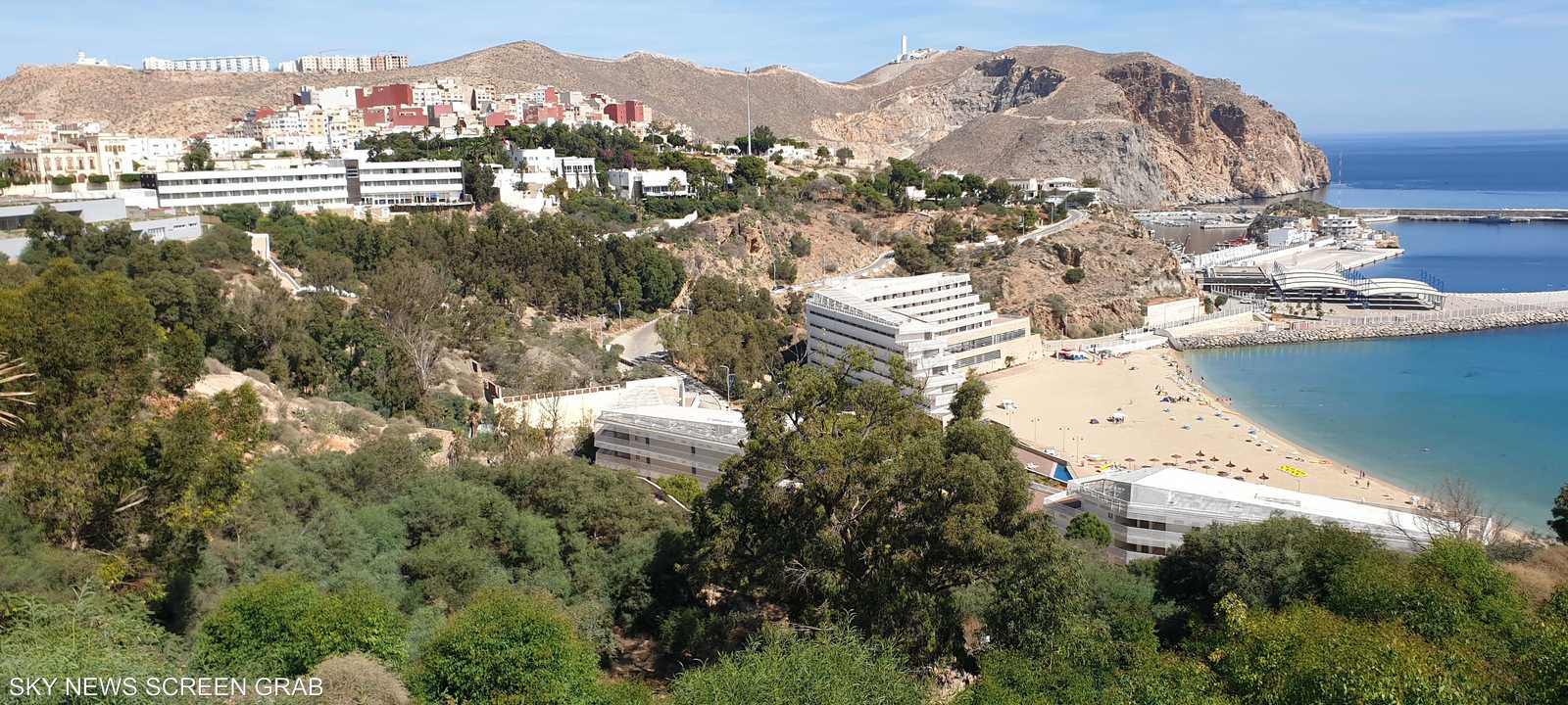 منظر عام لمدينة الحسيمة شمالي المغرب