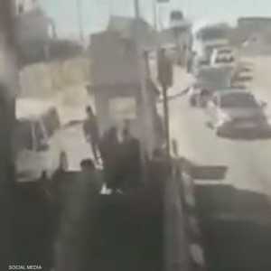 قبل لحظات من مقتل الشاب الفلسطيني أحمد عريقات