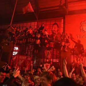 احتفالات صاخبة لجماهير ليفربول