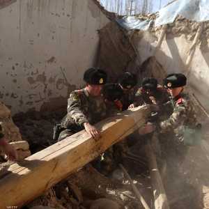 جانب من دمار زلزال هوتان في 2014.