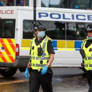 أفراد من الشرطة في مكان وقوع الهجوم في غلاسكو