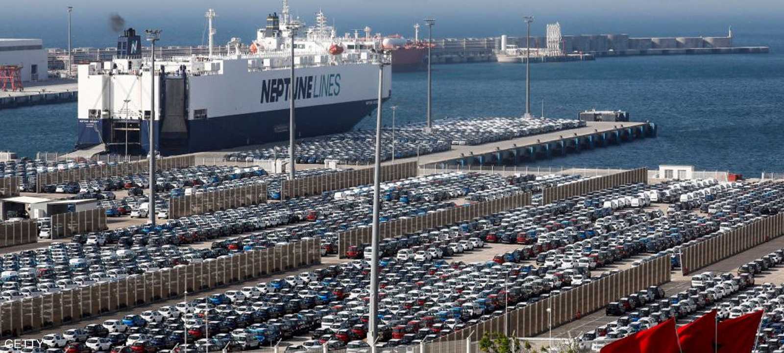 ميناء طنجة المتوسط شمالي المغرب