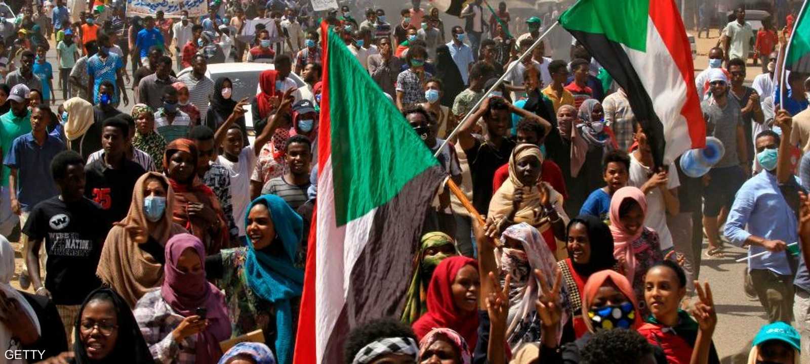 خرجت التظاهرات في وقت واحد في معظم مدن السودان