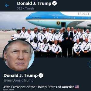 حساب الرئيس الأميركي دونالد ترامب على تويتر