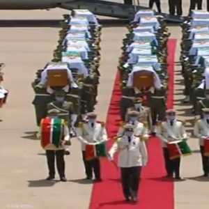 وصول رفات شهداء الجزائر