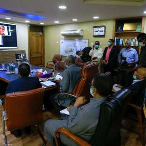 جانب من إحدى جولات المفاوضات بشأن سد النهضة.