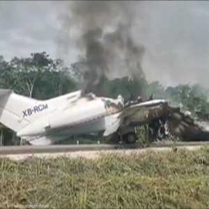 المكسيك.. العثور على طائرة مشتعلة