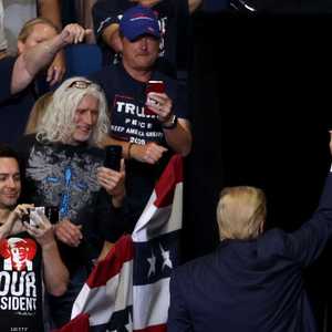 ترامب خلال تجمع تولسا الانتخابي