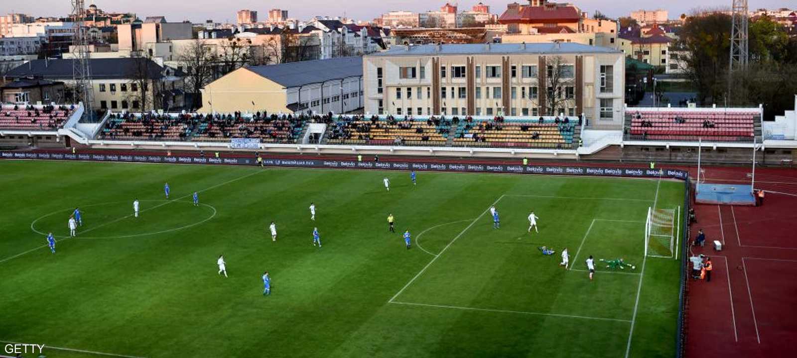 إحدى مباريات دينامو بريست في 12 أبريل الماضي.