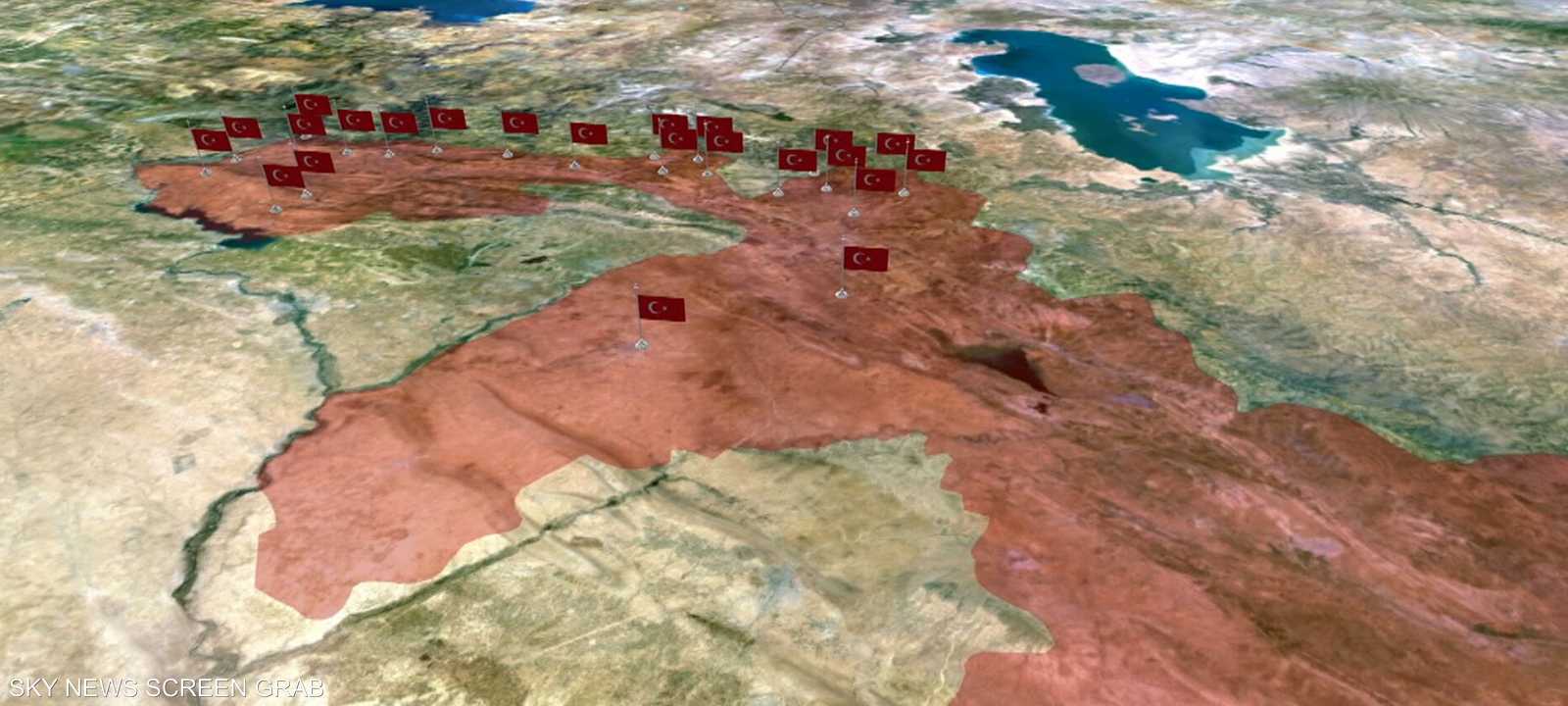 تركيا تنشر خريطة مواقعها العسكرية في كردستان العراق