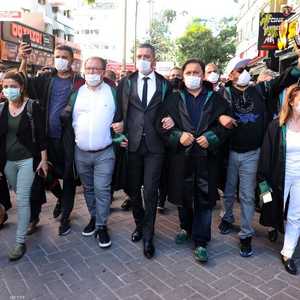 المحامون الأتراك تظاهروا بوقت سابق احتجاجا على مشروع القانون