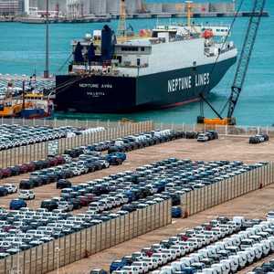 ميناء طنجة المتوسط شمالي المغرب