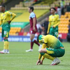 لاعب نوريتش سيتي ماكس آرونز بعد الهبوط الحزين