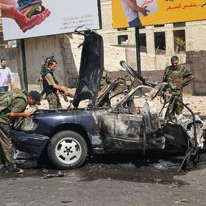 صورة أرشيفية لموقع انفجار سابق بالعاصمة السورية