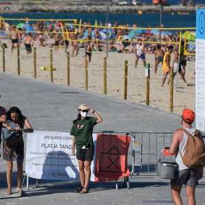 شاطئ في برشلونة