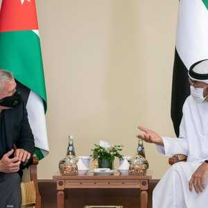 الشيخ محمد بن زايد و عبدالله الثاني خلال اللقاء في أبوظبي