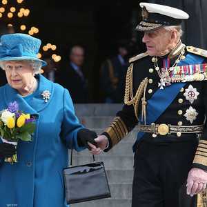 الأمير فيليب برفقة زوجته الملكة إليزابيث