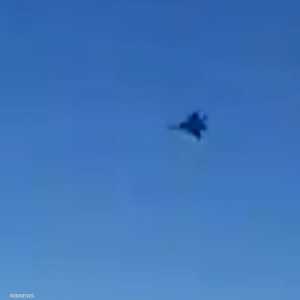 صورة للمقاتلة التي اقتربت من الطائرة الإيرانية فوق سوريا