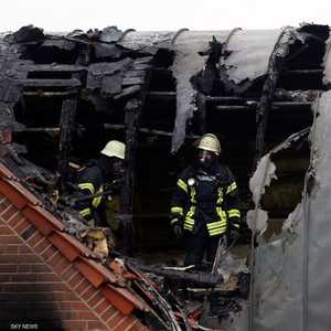 المنزل الذي تحطمت فيه الطائرة غربي ألمانيا