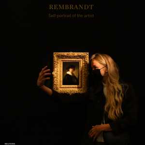 لوحة تمثل صورة ذاتية للرسام الهولندي رامبرانت