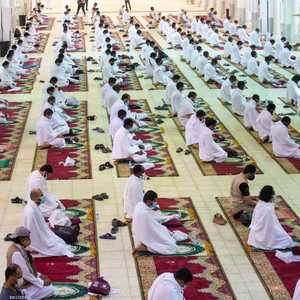 ضيوف الرحمن في مسجد نمرة