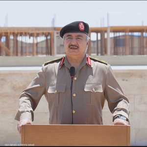 المشير خليفة حفتر قائد الجيش الوطني الليبي (أرشيف)