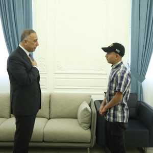 جانب من لقاء الكاظمي بحامد سعيد