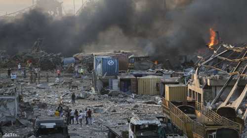 آثار الانفجار امتدت إلى أكثر من 20 كيلومترا في بيروت.
