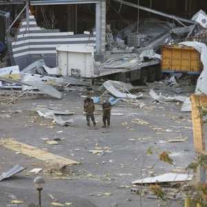 جانب من الدمار الذي خلفه انفجار مرفأ بيروت