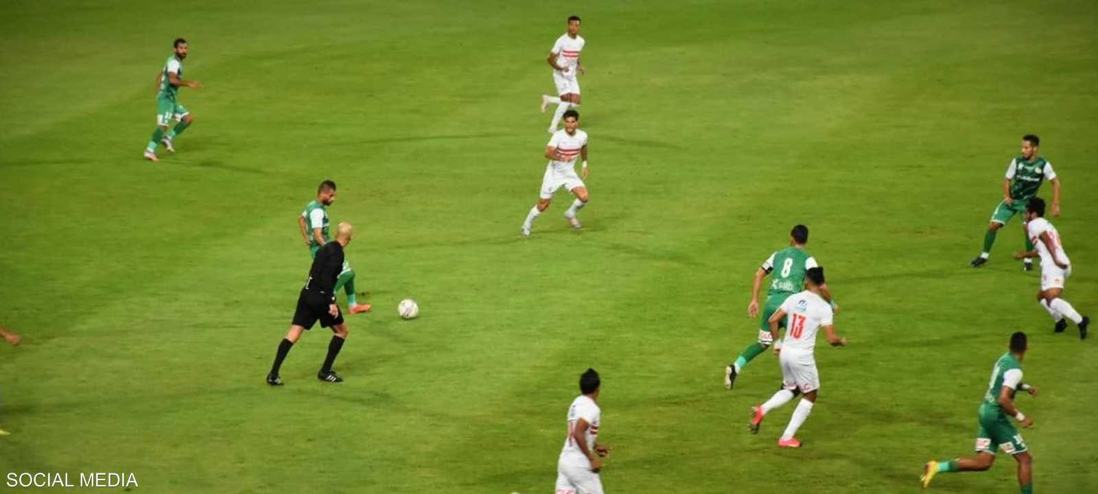 المباراة انتهت بفوز الزمالك 1-0 على المصري