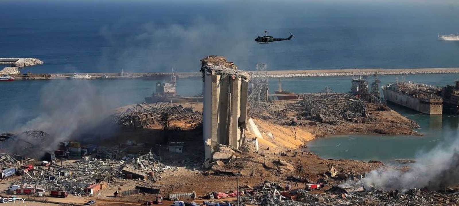 مرفأ بيروت تحول إلى ركام بعد الانفجار الضخم