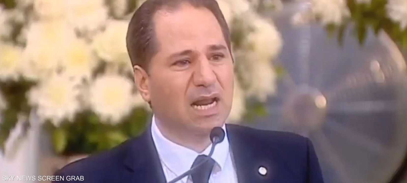 النائب سامي الجميّل خلال مؤتمر للحزب