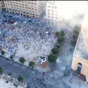 جرحى في مظاهرات عارمة في بيروت