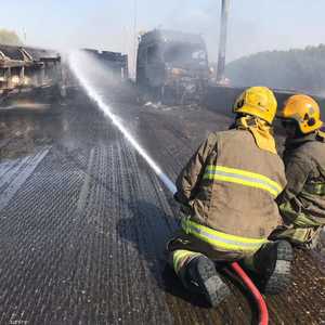 قائد الصهريج كان المصاب الوحيد في الحادث