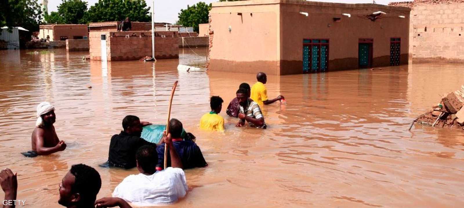 مياه السيول والفيضانات تغمر عشرات القرى السودانية